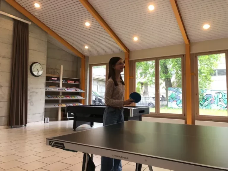 Tournoi de ping-pong au local de Malleray